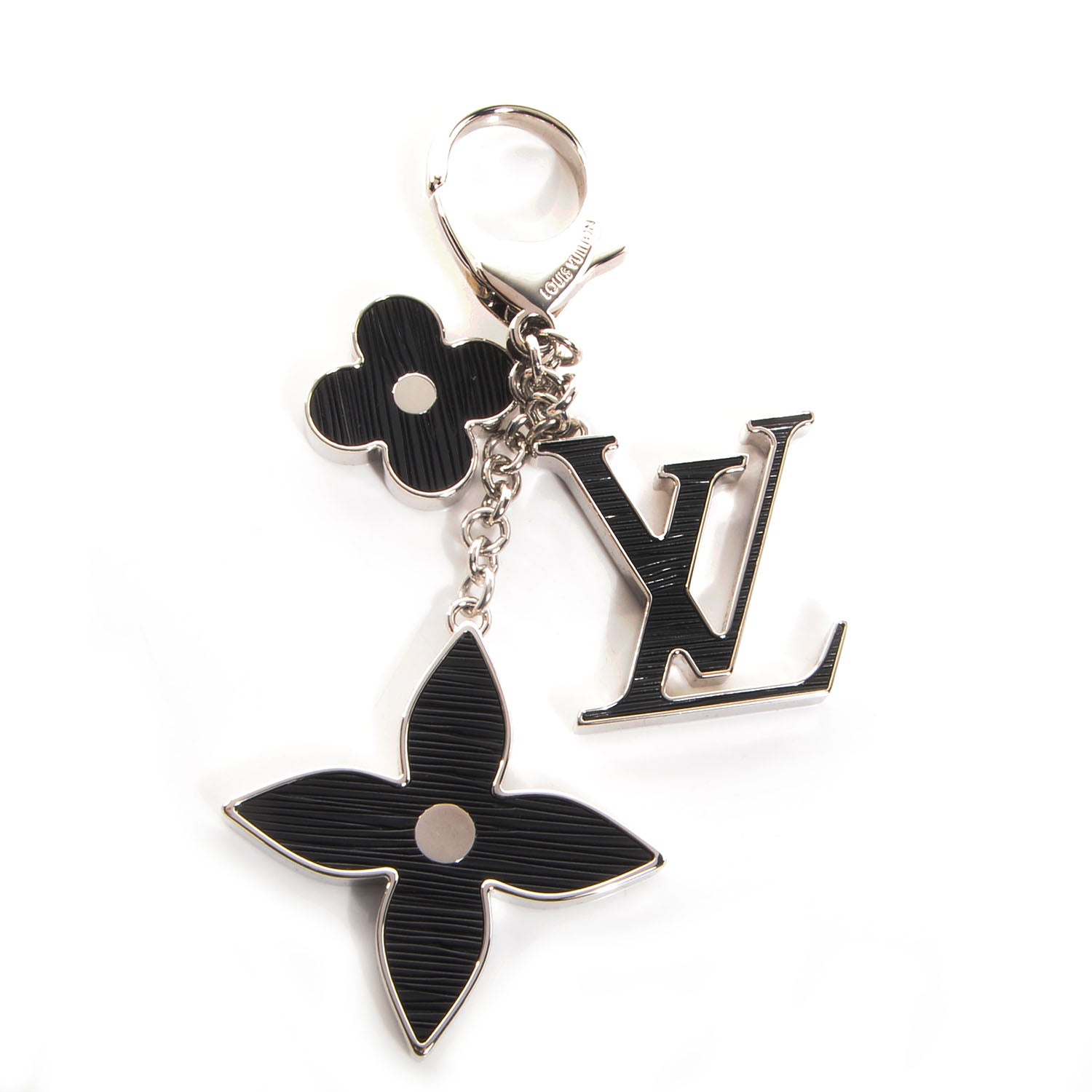 Louis Vuitton Electric Epi Fleur d'Epi Bag Charm Black 1 of 5