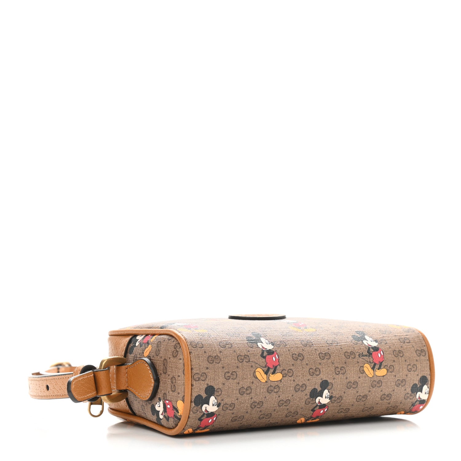 Gucci X DISNEY Mini Vintage GG Supreme Monogram Mickey Mouse Shoulder Bag Beige Vintage Sun Oil 4 of 9