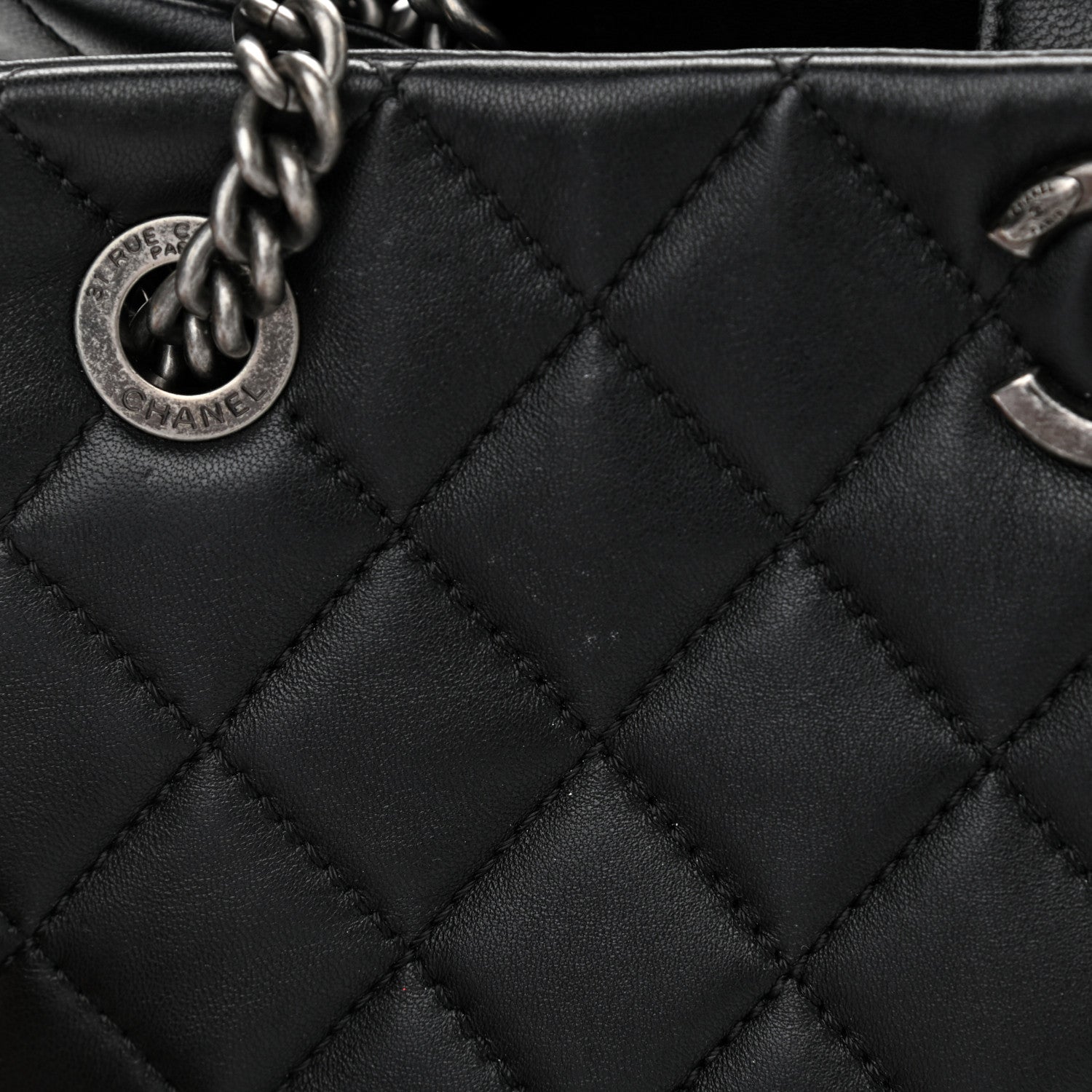 Chanel Lambskin Quilted Accordion Tote Black 11 of 11