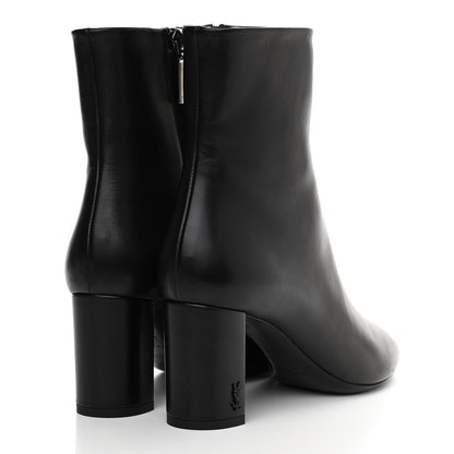 Saint Laurent Nappa Vendome Loulou Ankle Zip Boot 38 Black 4 of 8