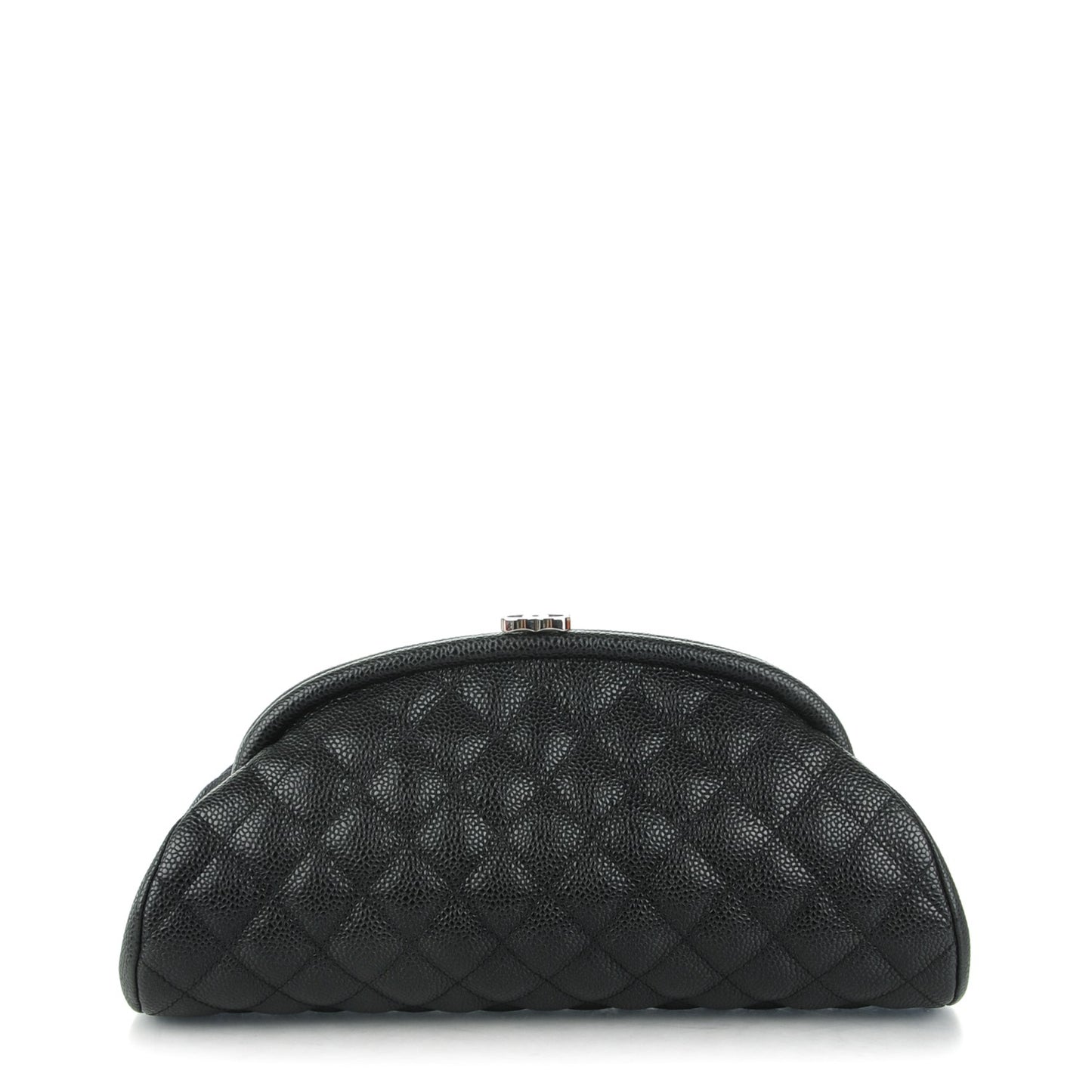 Caviar Quilted Timeless Clutch Black