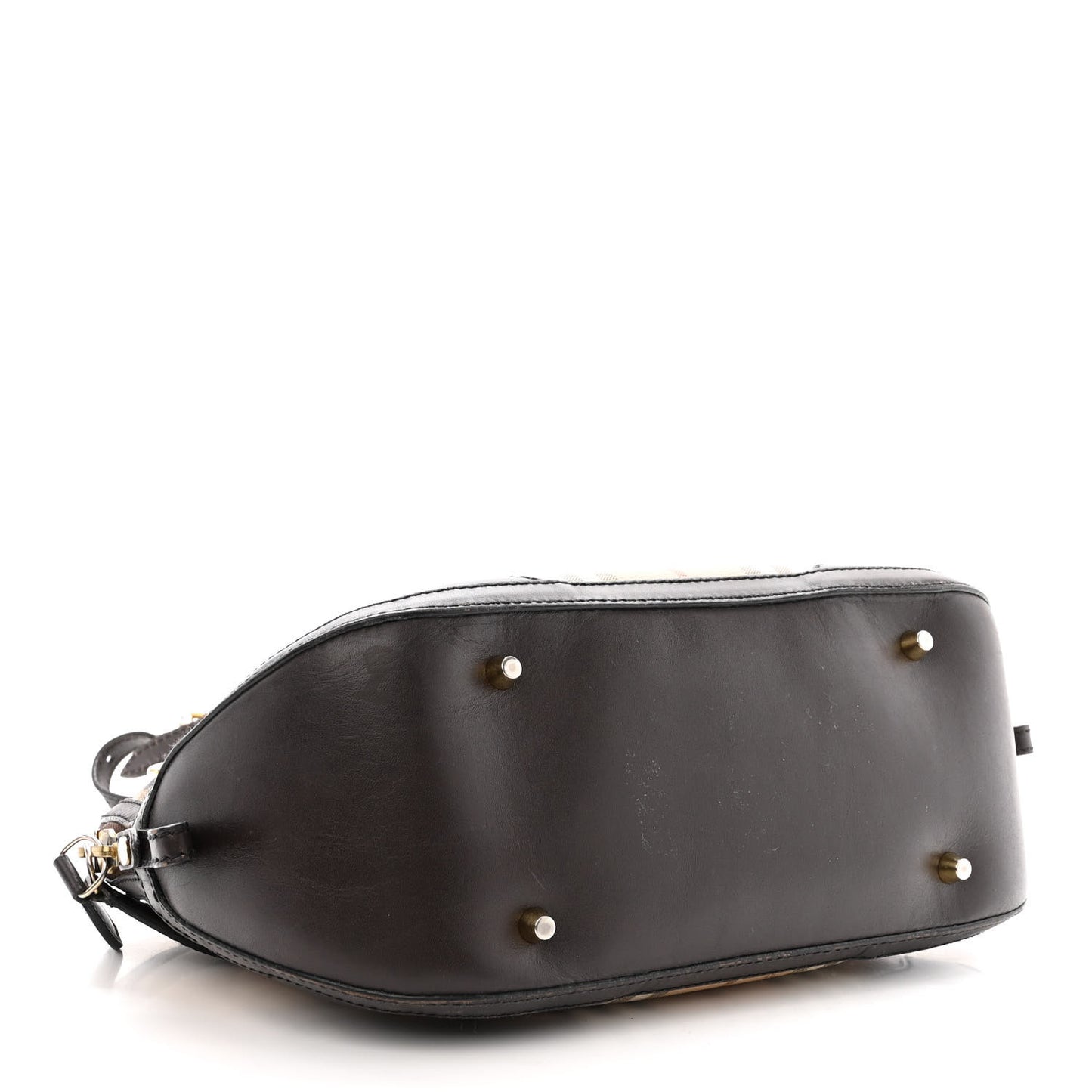 Haymarket Check Small Orchard Bowling Bag Chocolate