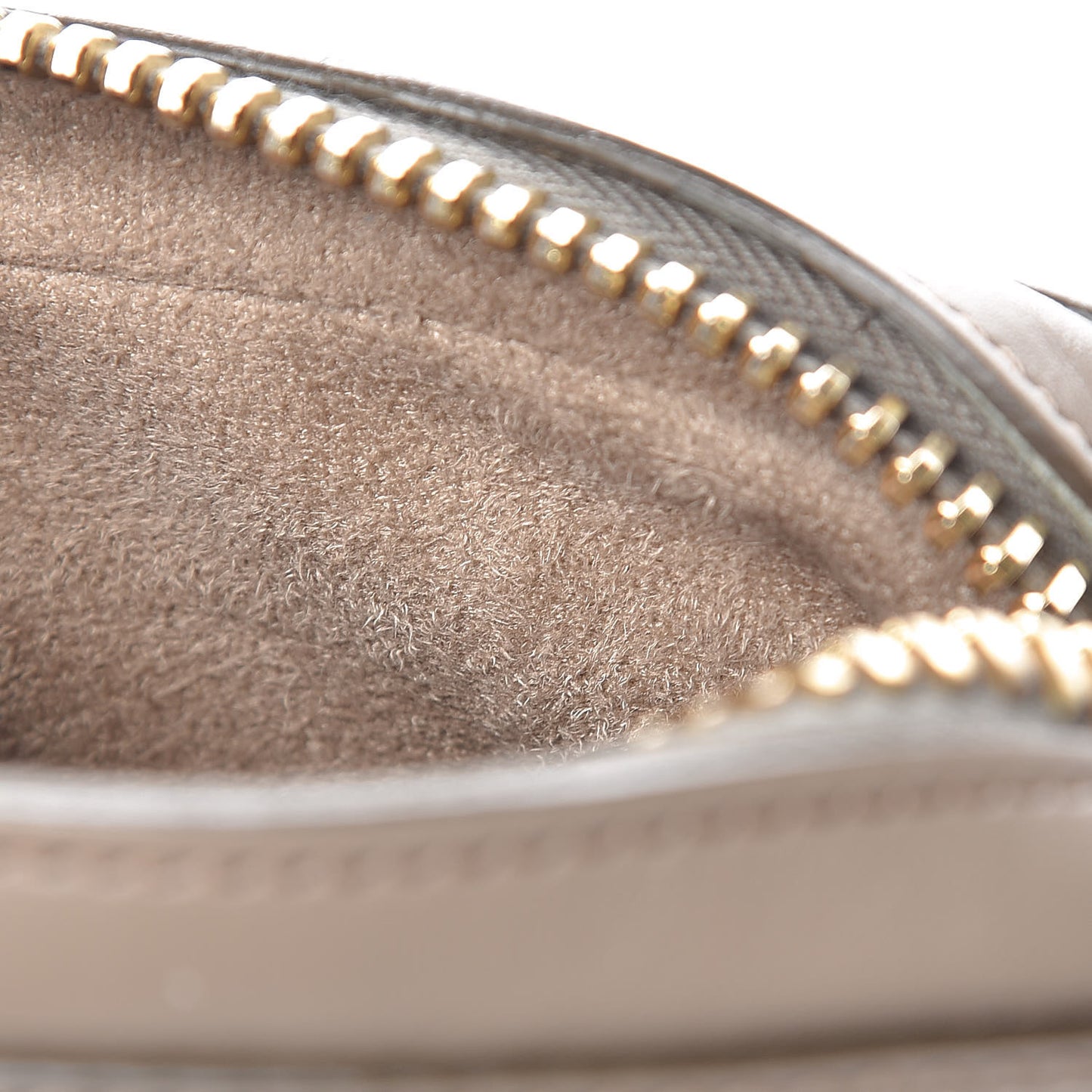 Calfskin Chain Strap Small Crossbody Bag Taupe
