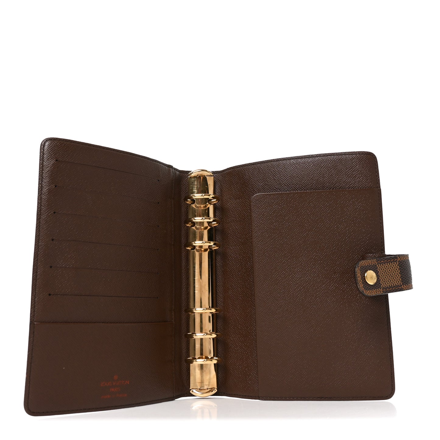 Damier Ebene Medium Ring Agenda Cover
