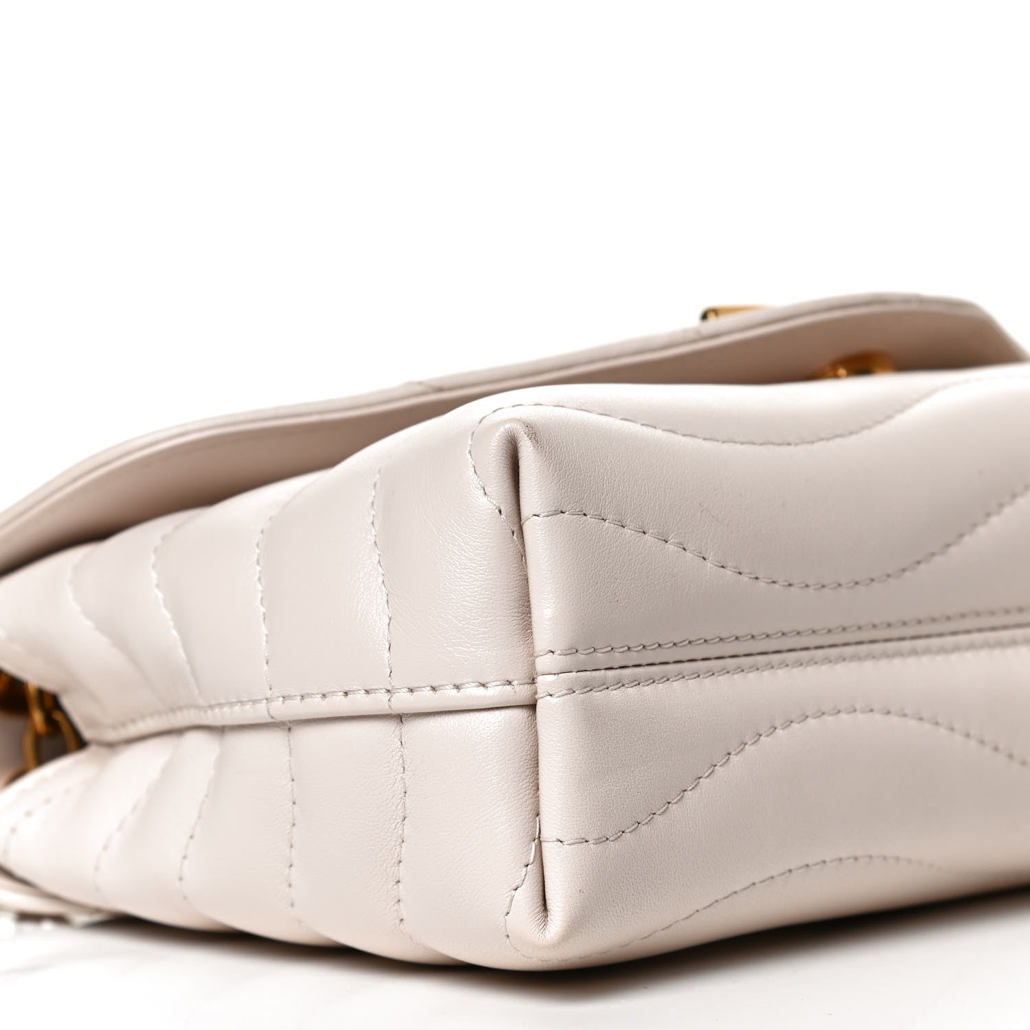 Louis Vuitton Calfskin LV New Wave Chain Bag Ivory 9 of 12