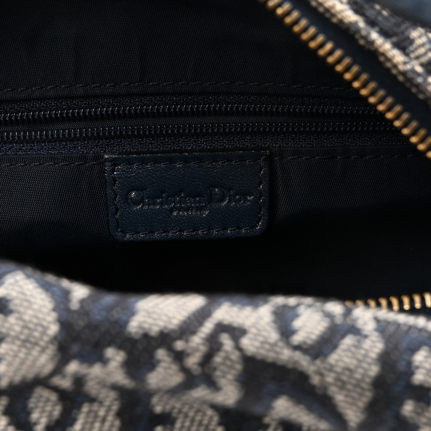 Christian Dior Monogram Pochette Blue 6 of 10