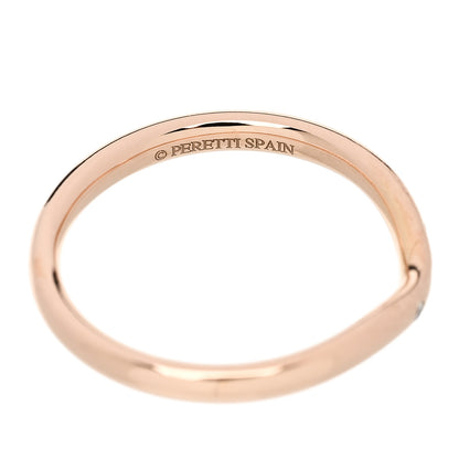 Tiffany 18K Rose Gold Diamond Elsa Peretti Wedding Band Ring 50 5.5 5 of 5