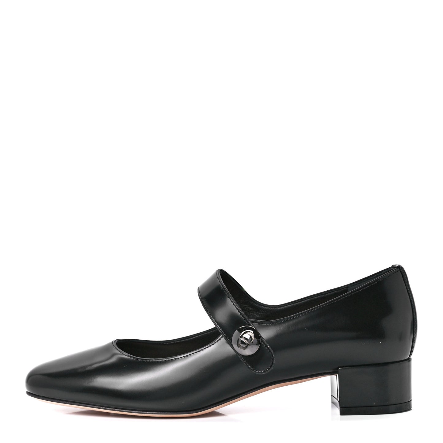 Brushed Calfskin Uniform 30mm Pumps 39 Black