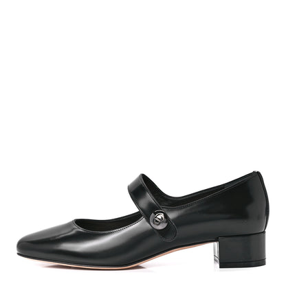 Christian Dior Brushed Calfskin Uniform 30mm Pumps 39 Black 1 of 8
