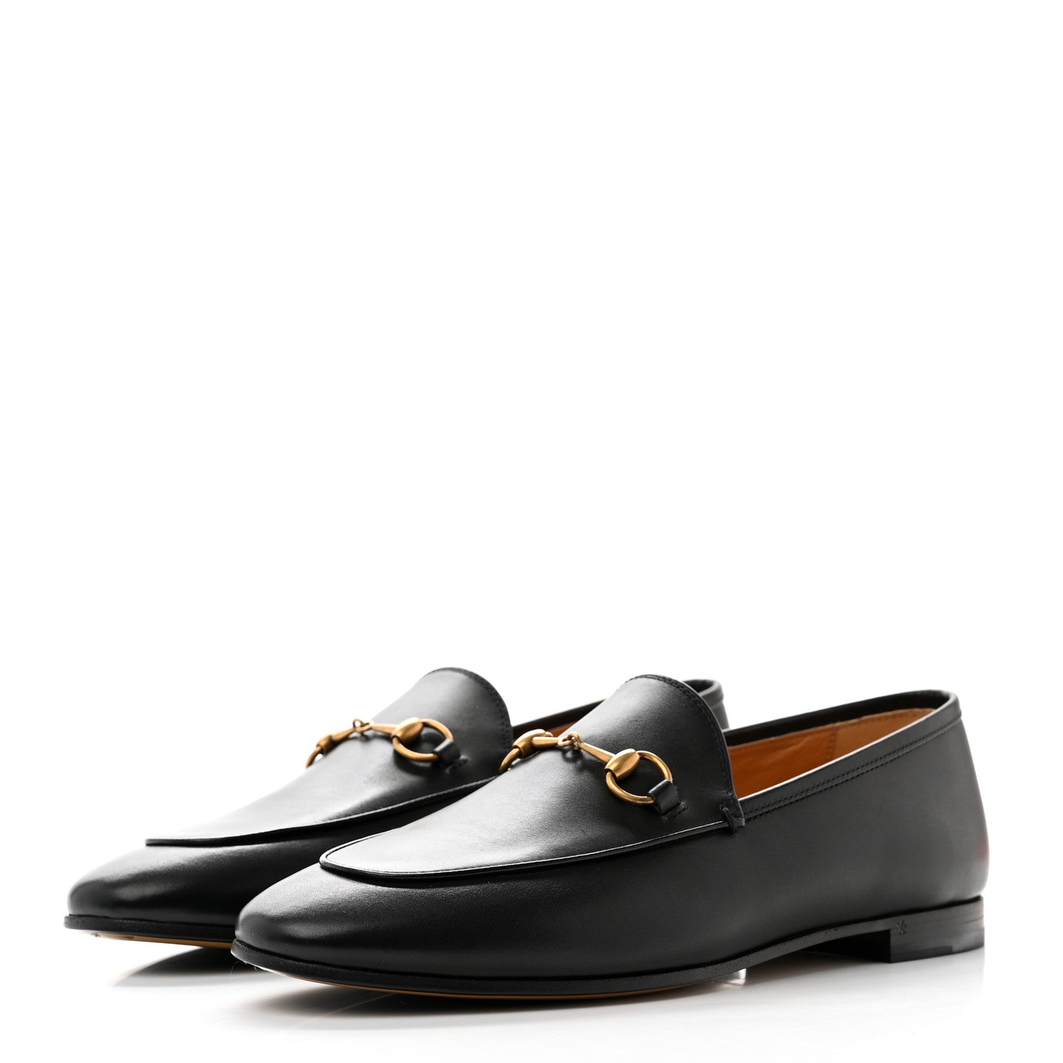 Gucci Calfskin Womens Jordaan Loafers 39 Black 3 of 10