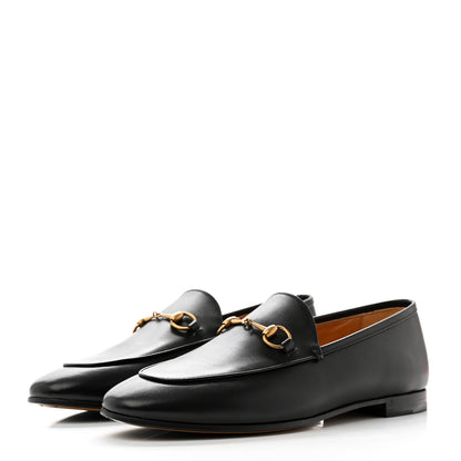 Gucci Calfskin Womens Jordaan Loafers 39 Black 3 of 10