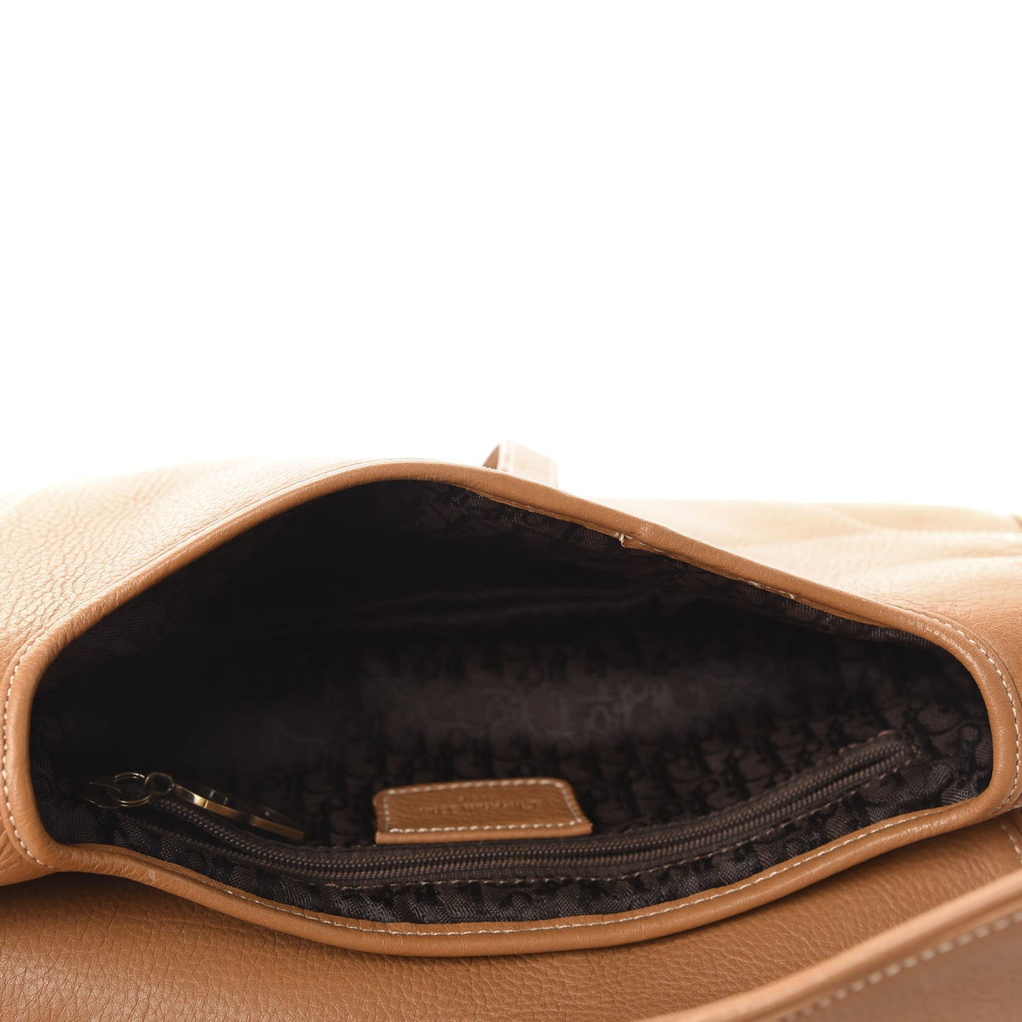 Calfskin Double Saddle Bag Brown