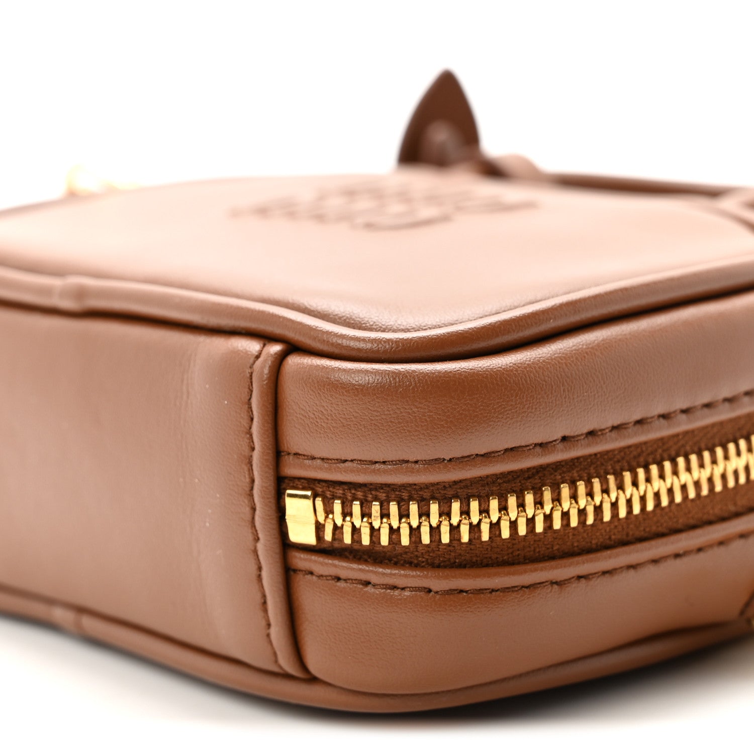 Miu Miu Calfskin Beau Micro Bag Cognac 10 of 10