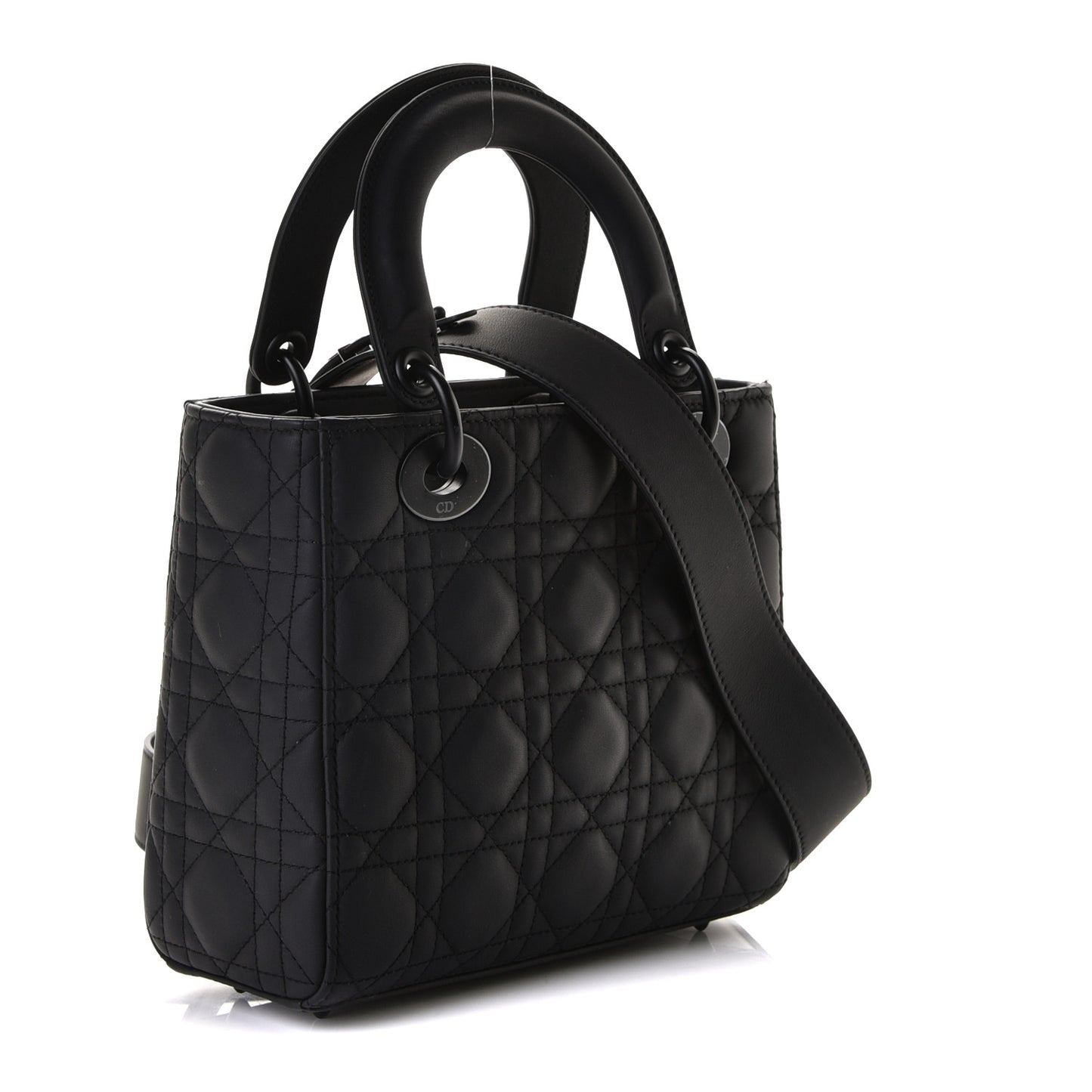 Ultra Matte Calfskin Cannage Small My ABCDior Lady Dior Black