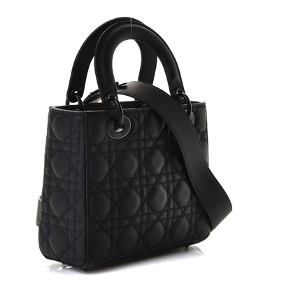Christian Dior Ultra Matte Calfskin Cannage Small My ABCDior Lady Dior Black 2 of 6