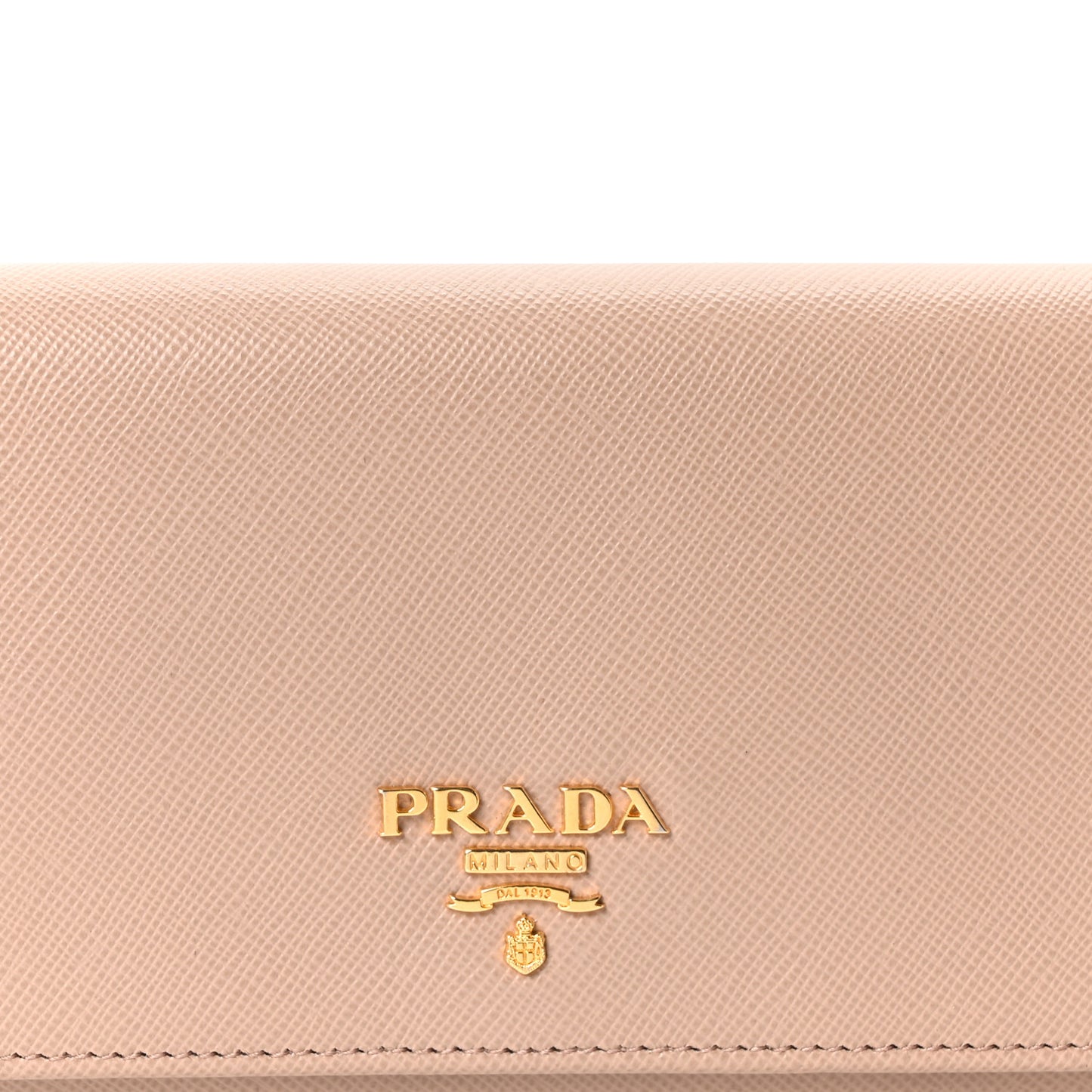 Saffiano Metal Continental Flap Wallet Cammeo