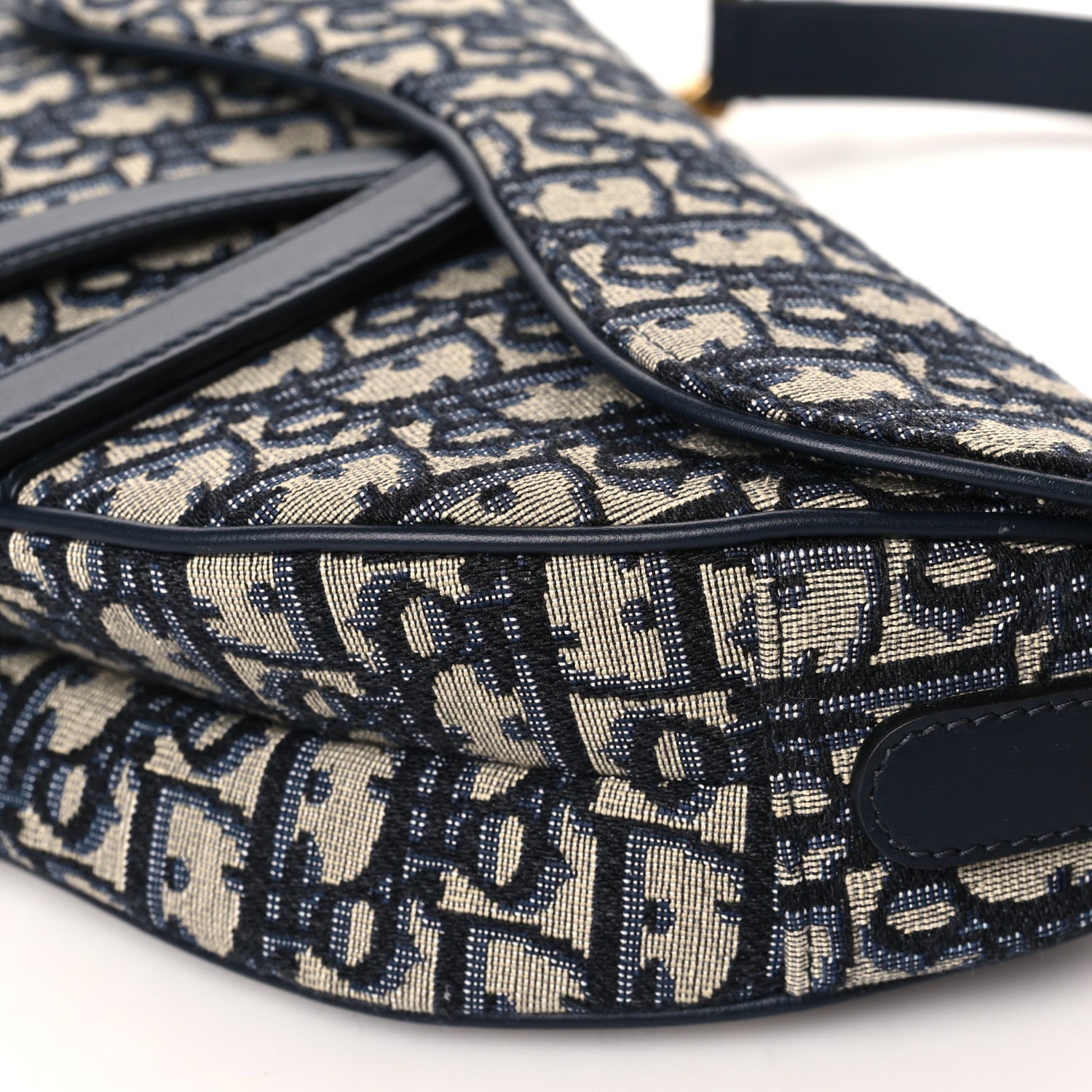 Christian Dior Oblique Saddle Bag Blue 9 of 9