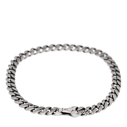 David Yurman Sterling Silver Diamond 6mm Curb Chain Bracelet 2 of 3