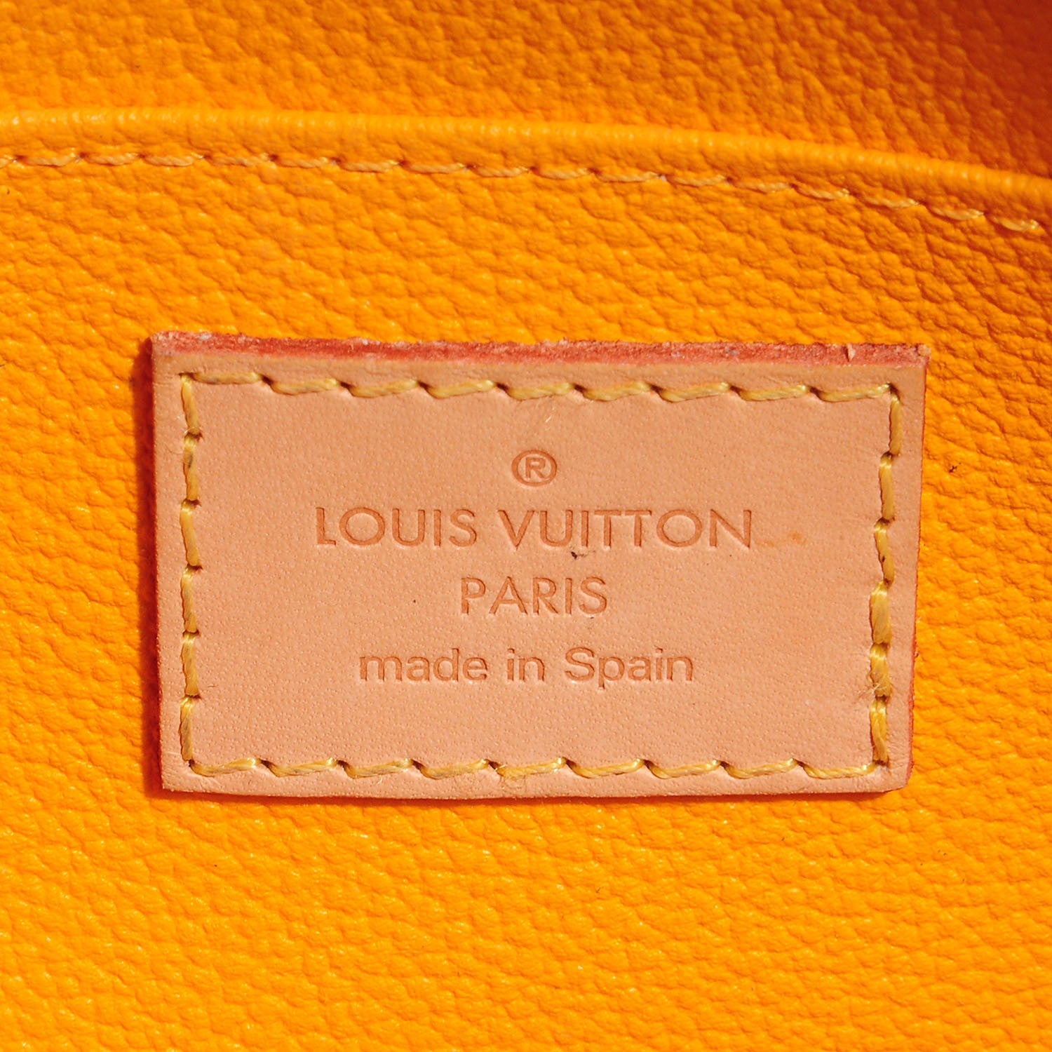 Louis Vuitton Vernis Cosmetic Pouch Yellow Passion 6 of 7