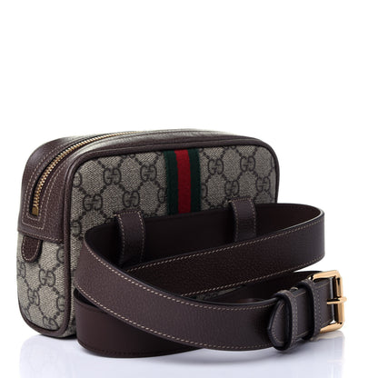 Gucci GG Supreme Monogram Web Small Ophidia Belt Bag 85 34 Dark Brown 2 of 5