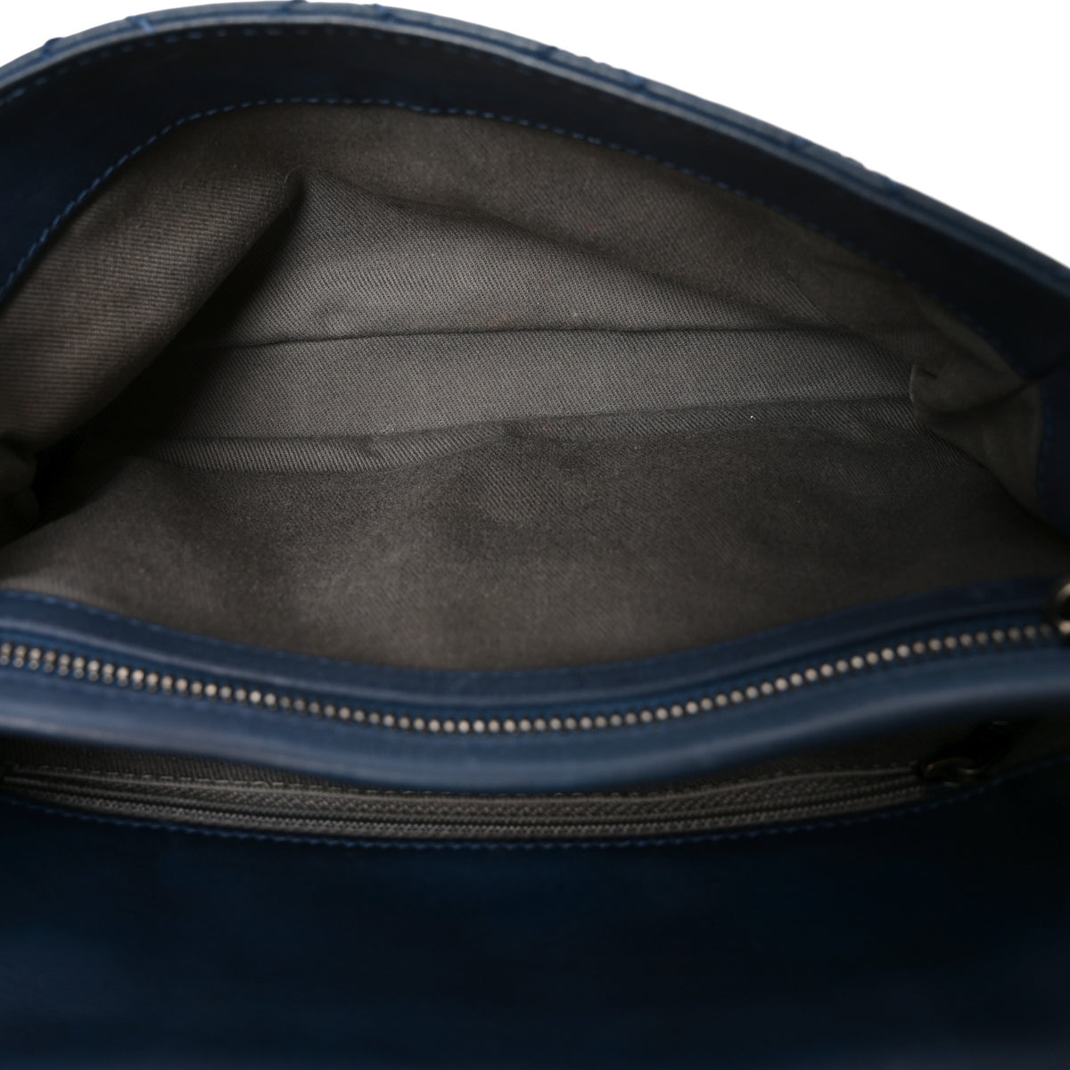 Iridescent Calfskin Medium Coco Daily Flap Blue