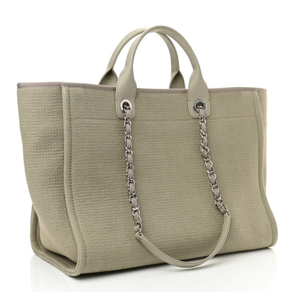Chanel Mixed Fibers Medium Deauville Tote Grey 4 of 14