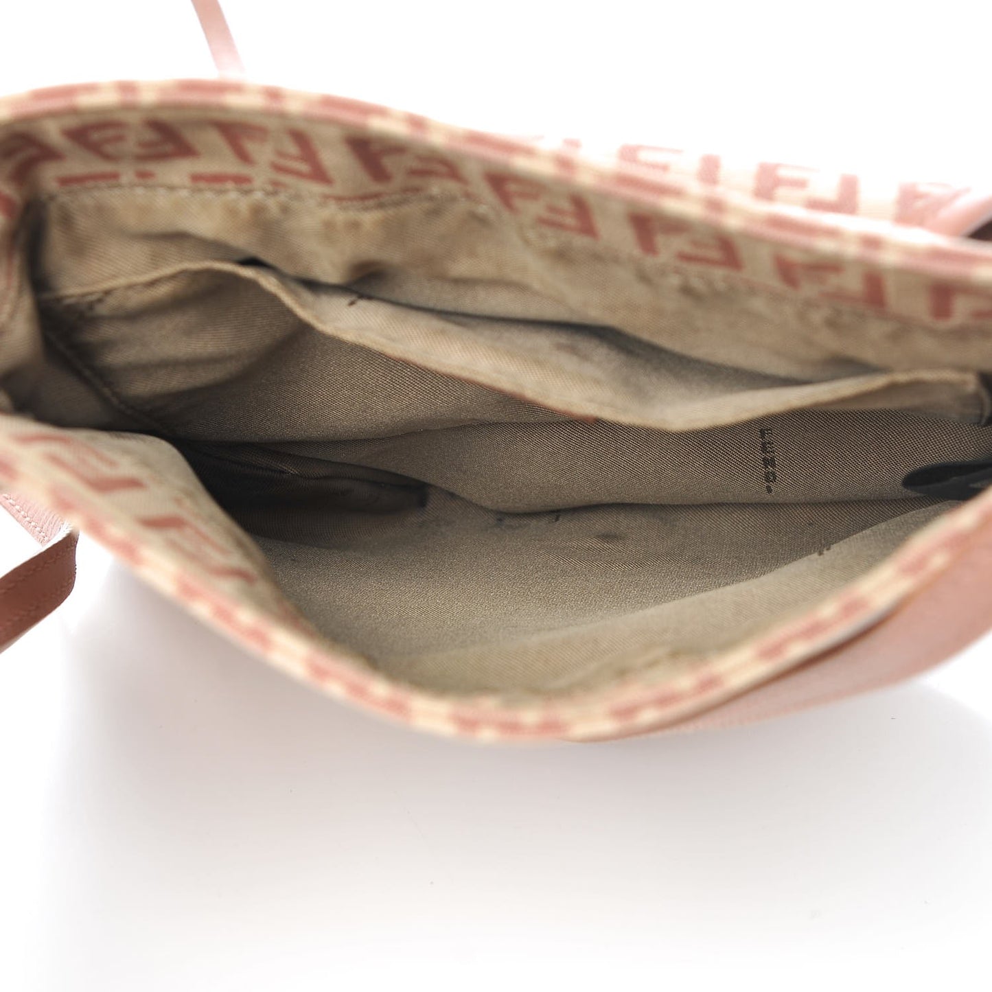Zucchino Vitello Baguette Crossbody Beige Bruciato Bois de Rose