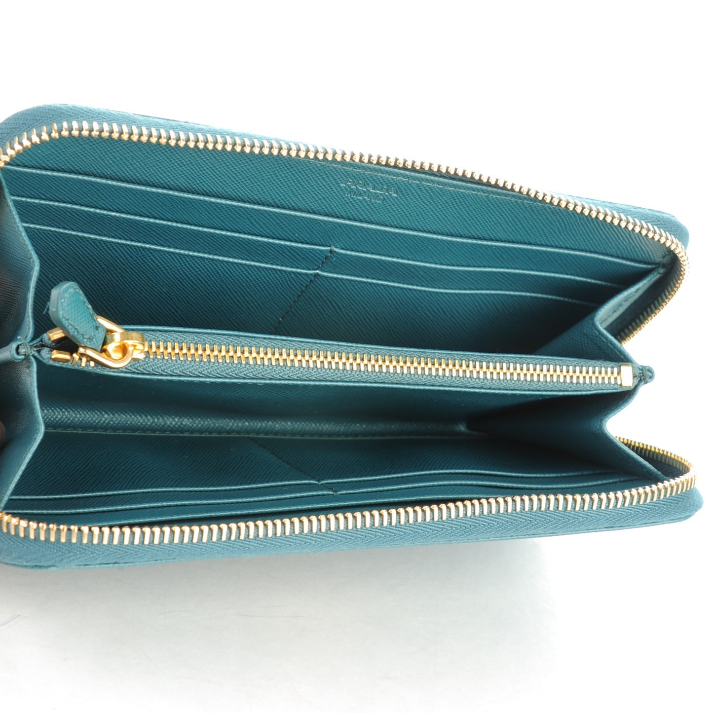 Saffiano Metal Zip Around Wallet Ottanio