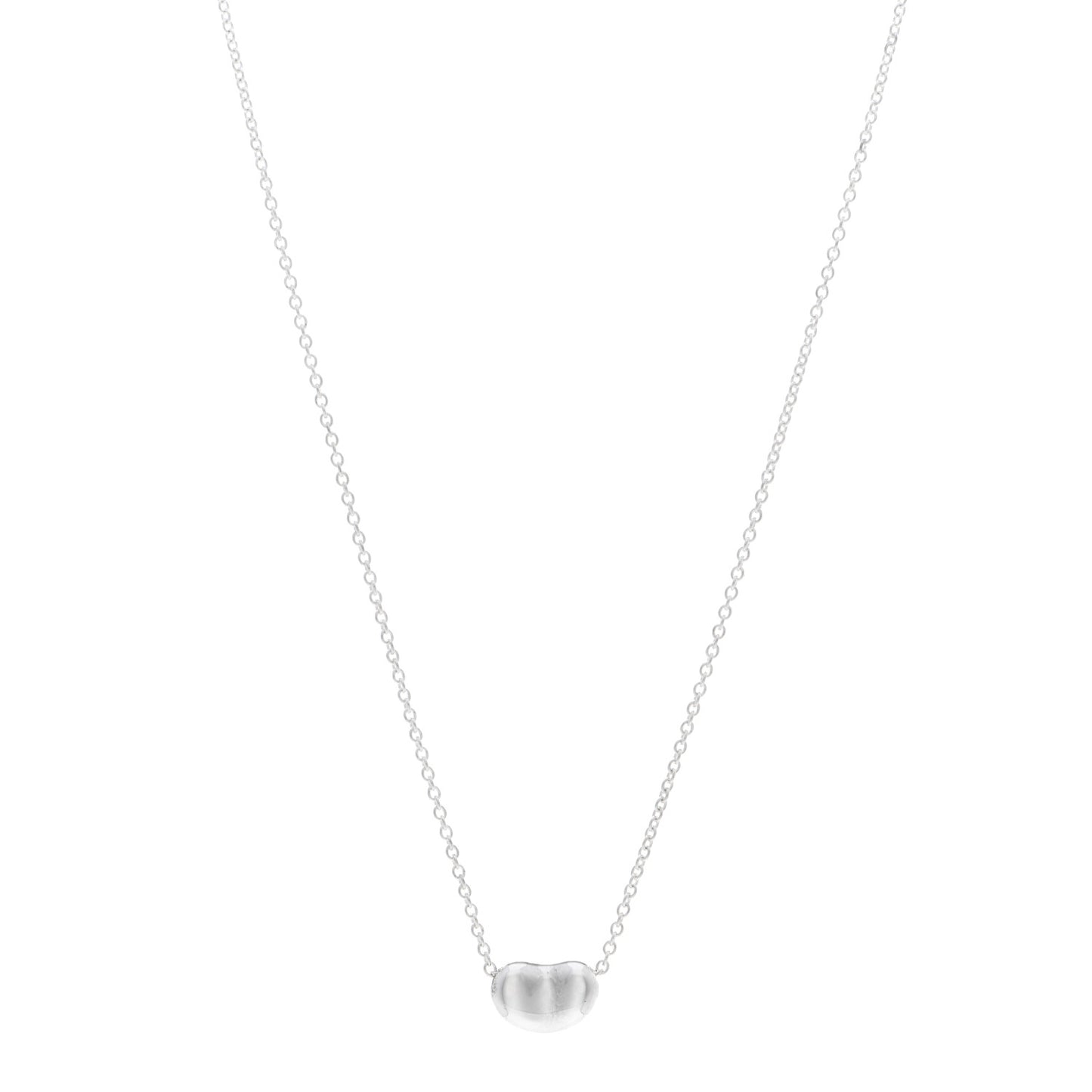 Sterling Silver 9mm Elsa Peretti Bean Pendant Necklace