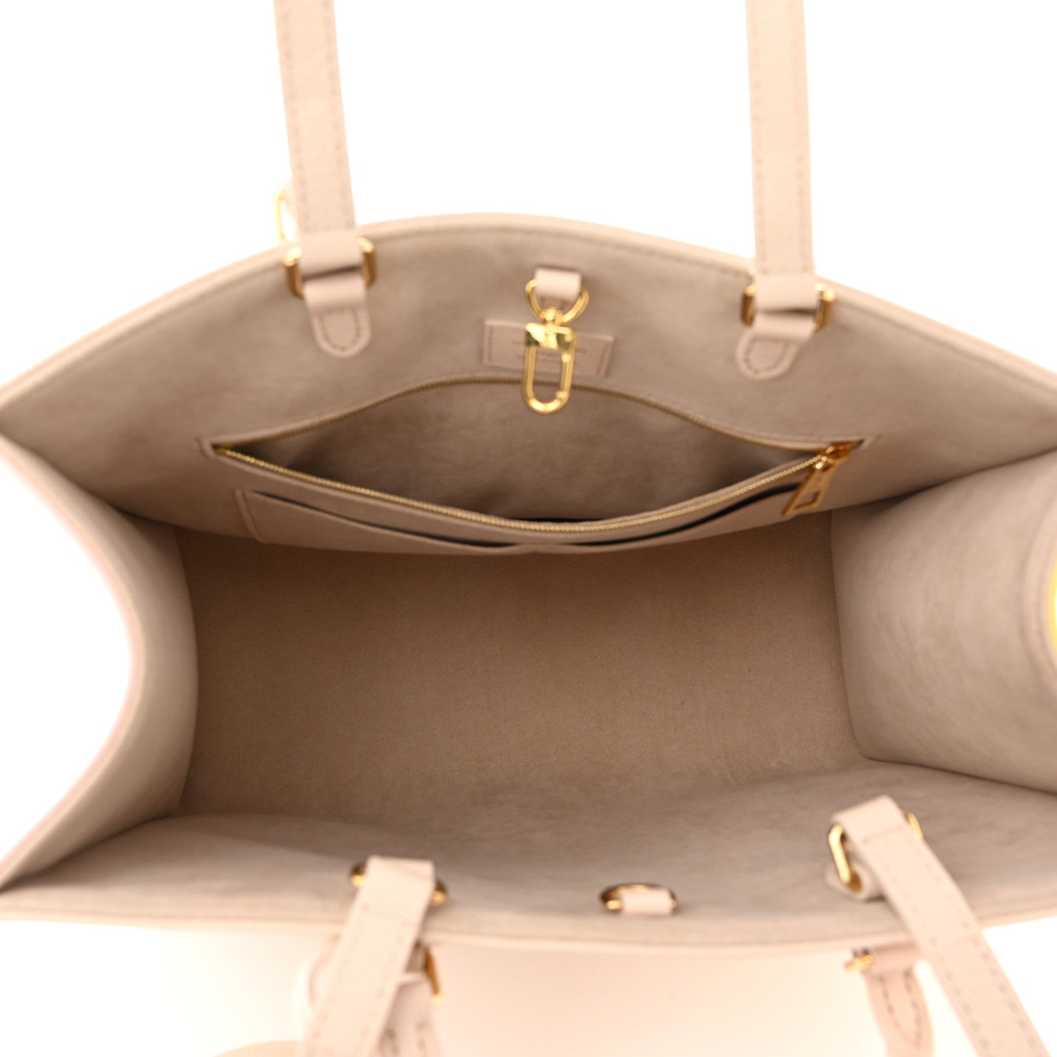 Louis Vuitton Empreinte Monogram Spring In The City Onthego MM Beige Pink Yellow 5 of 9