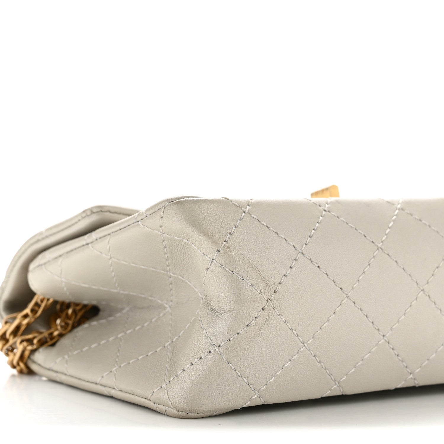 Chanel Metallic Goatskin Quilted 2.55 Reissue Mini Flap Silver 9 of 14