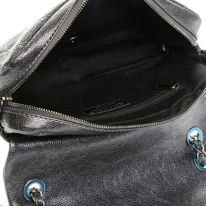 Chanel Iridescent Caviar Quilted Small Chic Flap Dark Grey 5 of 6