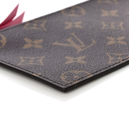 Louis Vuitton Monogram Felicie Chain Wallet Zippered Insert Fuchsia 8 of 9