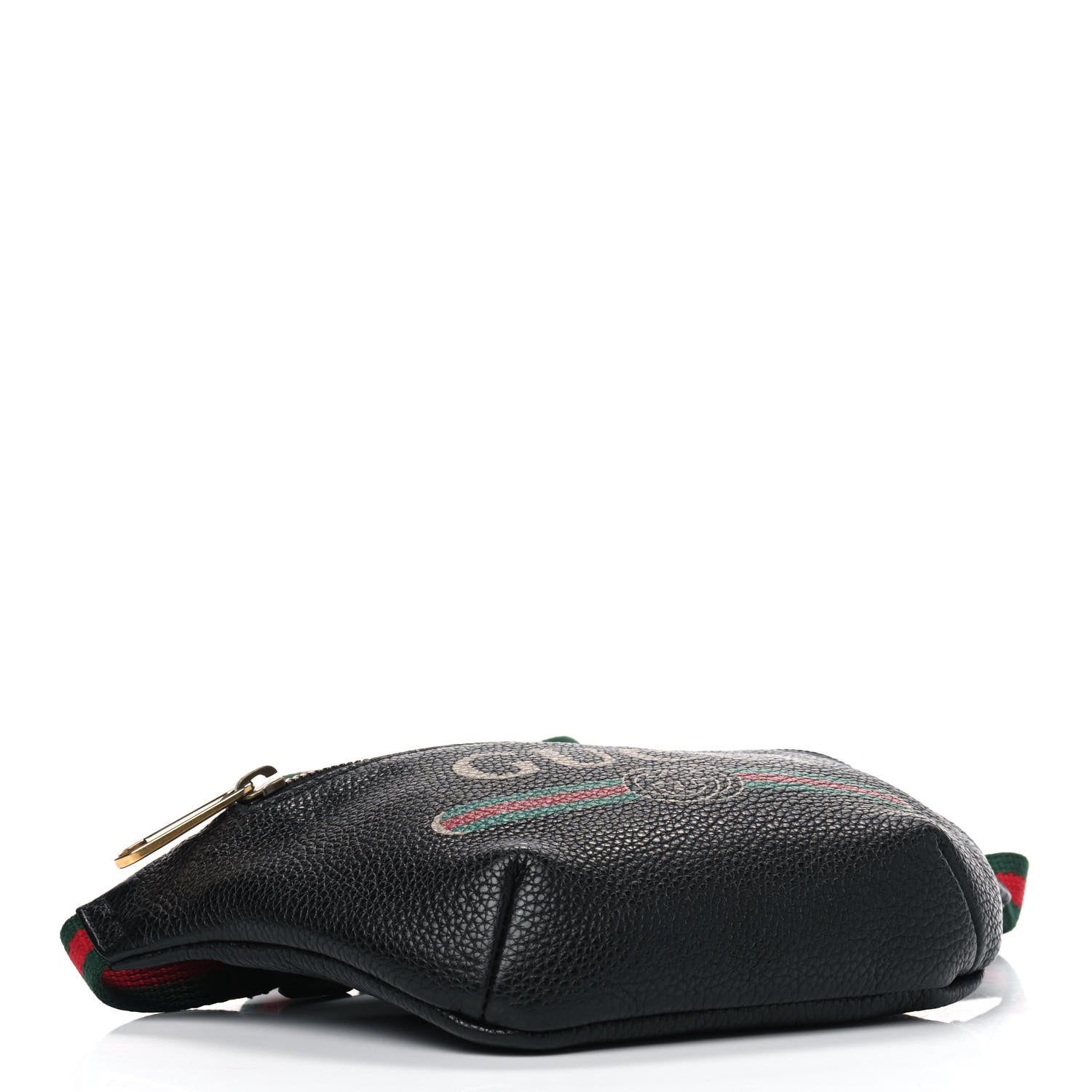 Gucci Grained Calfskin Small Logo Belt Bag Black 3 of 7