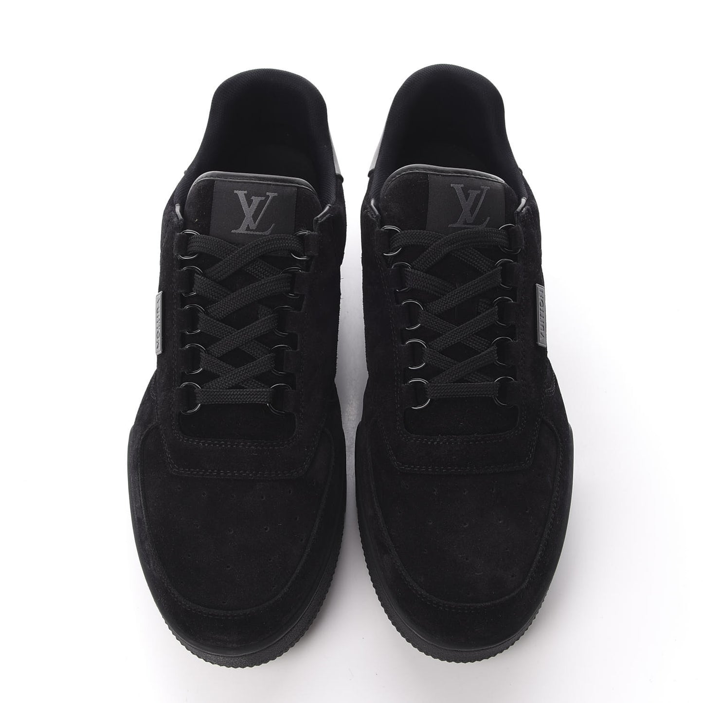 Suede Uniform Sneakers 9.5 Black