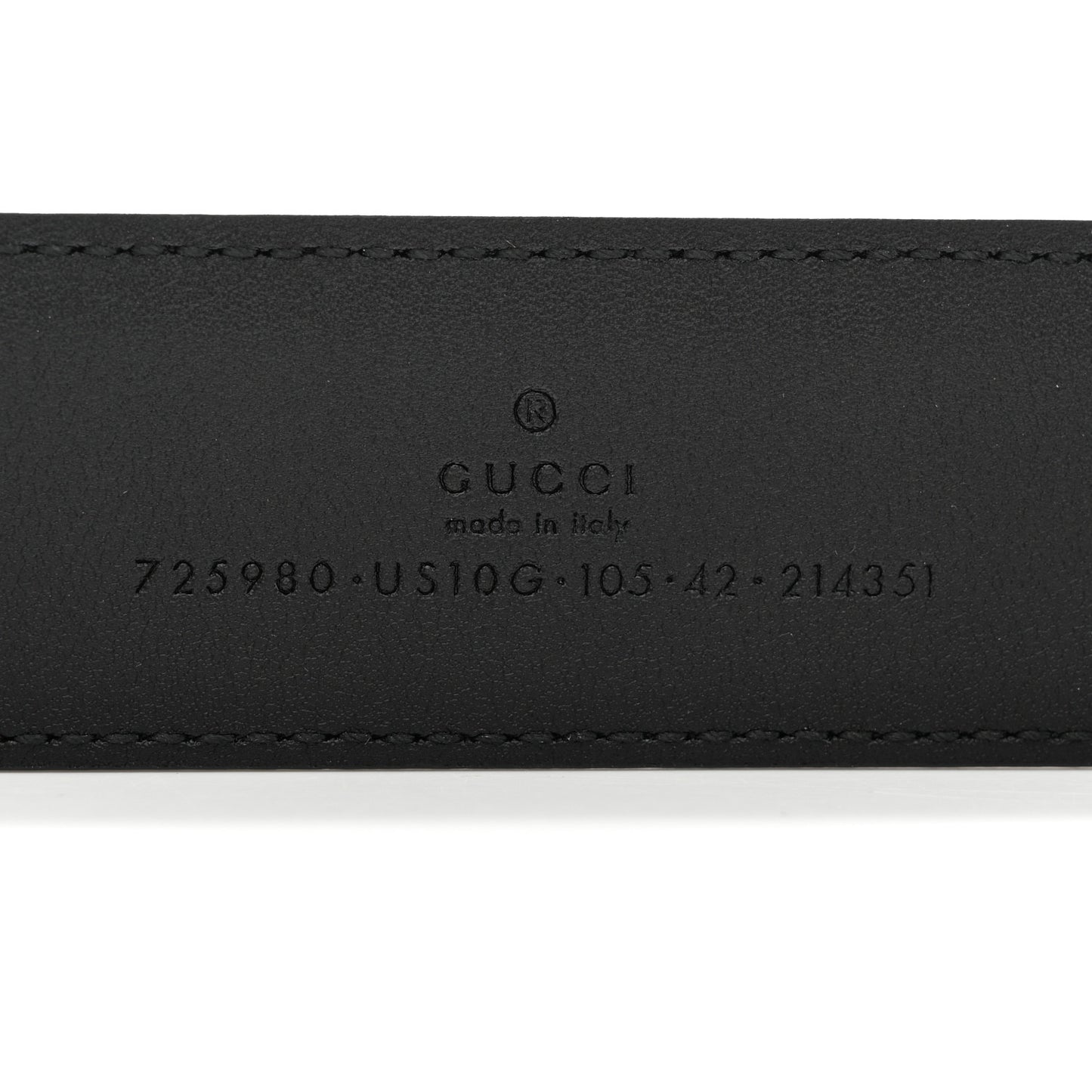Ciny Calfskin Lux Torchon 35mm Belt 105 42 Black