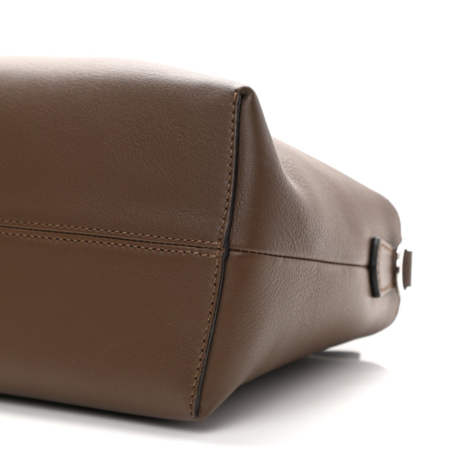 Fendi Vitello Dolce Bi-Color FF 1974 Embossed Medium By The Way Boston Bag Maya Black 10 of 11