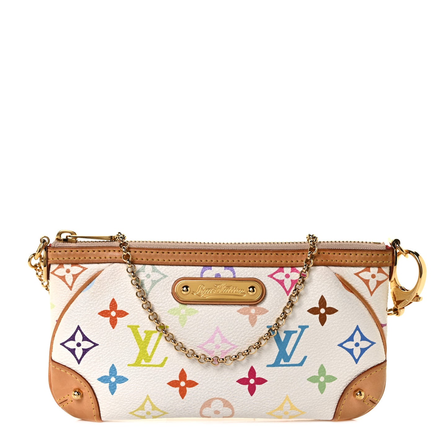 Monogram Multicolor Pochette Milla MM White