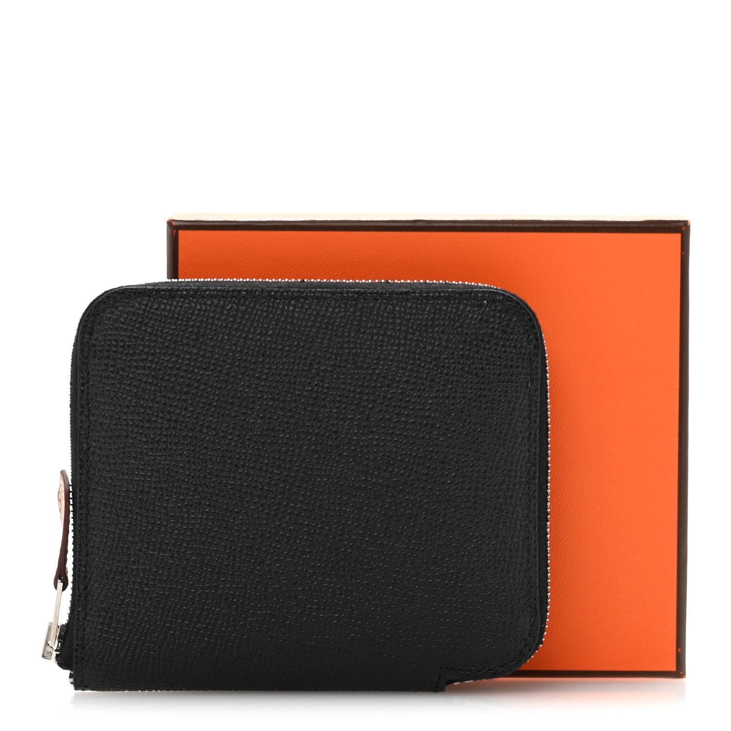 Hermes Epsom Silk'in Compact Wallet Black 9 of 9