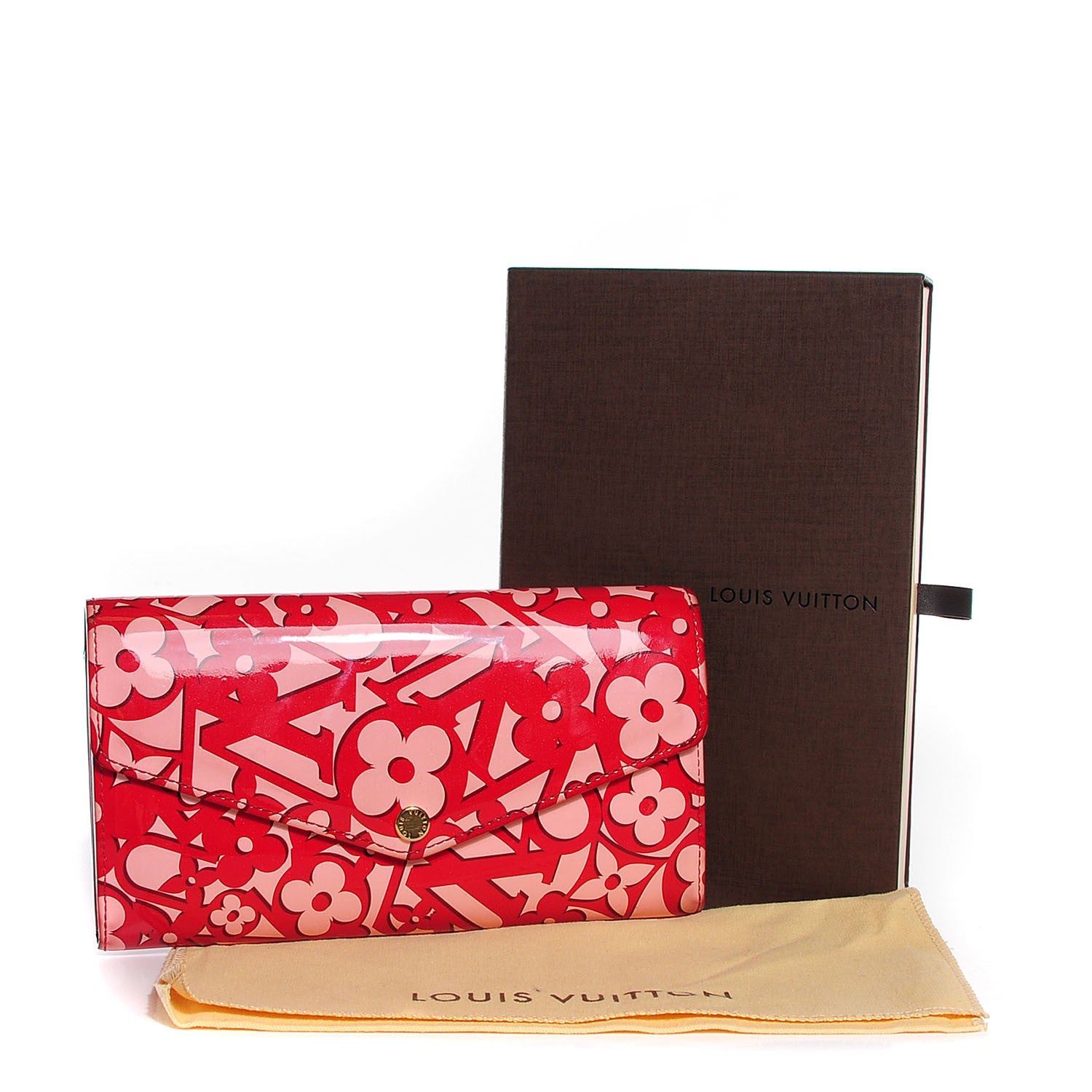 Louis Vuitton Patent Sweet Monogram Sarah Wallet Pomme D'Amour 7 of 7