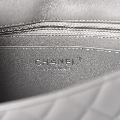 Chanel Lambskin Quilted Mini Rectangular Flap Grey 6 of 11