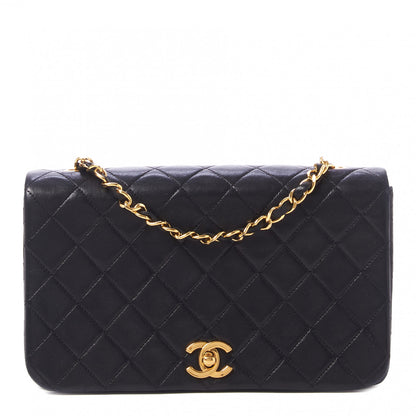 Chanel Lambskin Quilted Small Single Flap Black 1 of 10