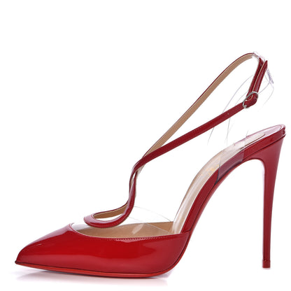 Christian Louboutin Patent PVC Cupidetta 100 Pumps 38 Loubi Transparent 1 of 10
