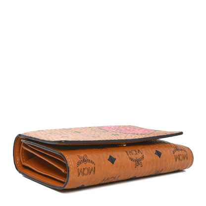MCM Visetos New Year Series Rooster Three-Fold Flap Wallet Cognac 4 of 10