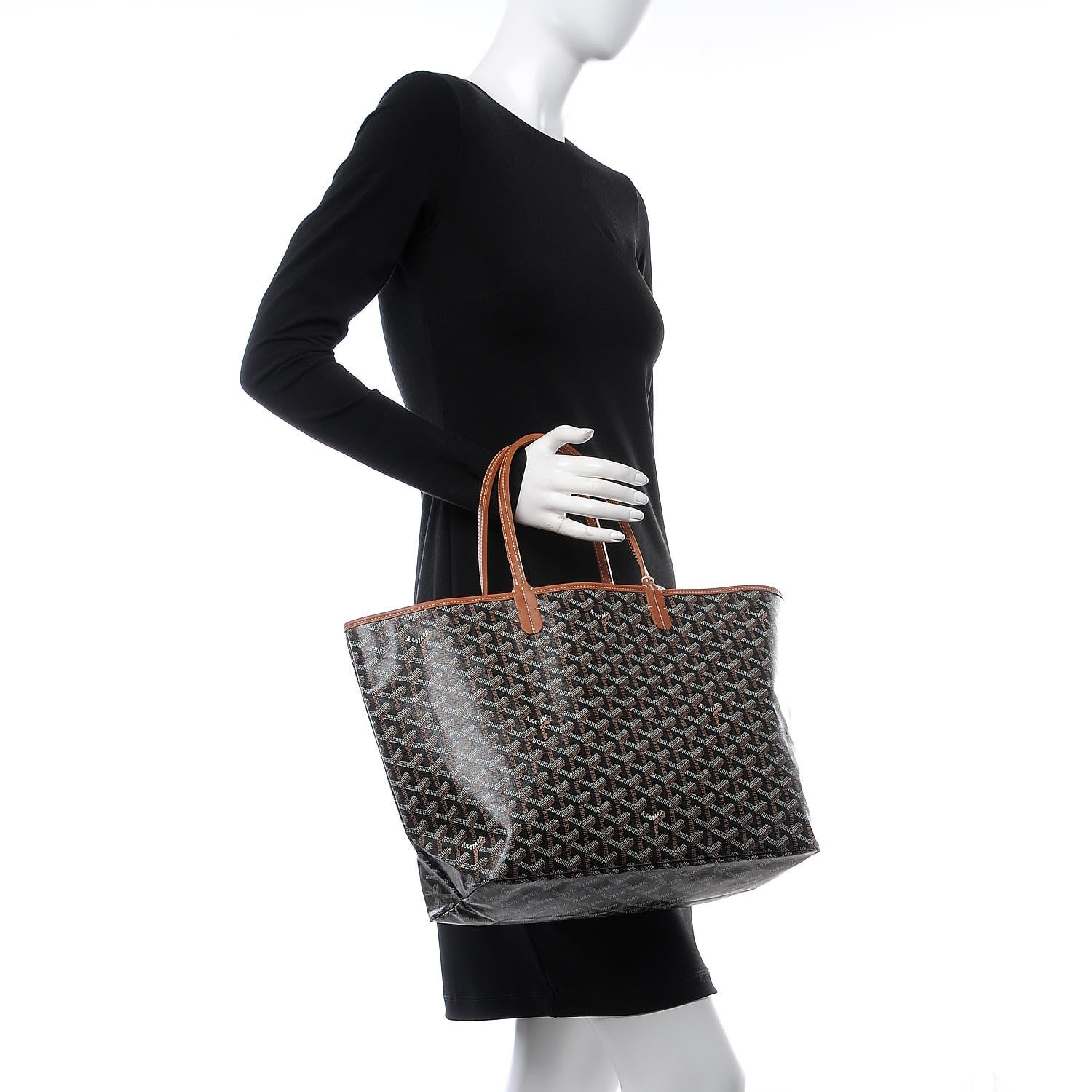 Goyard Goyardine Saint Louis PM Black Gold 2 of 7