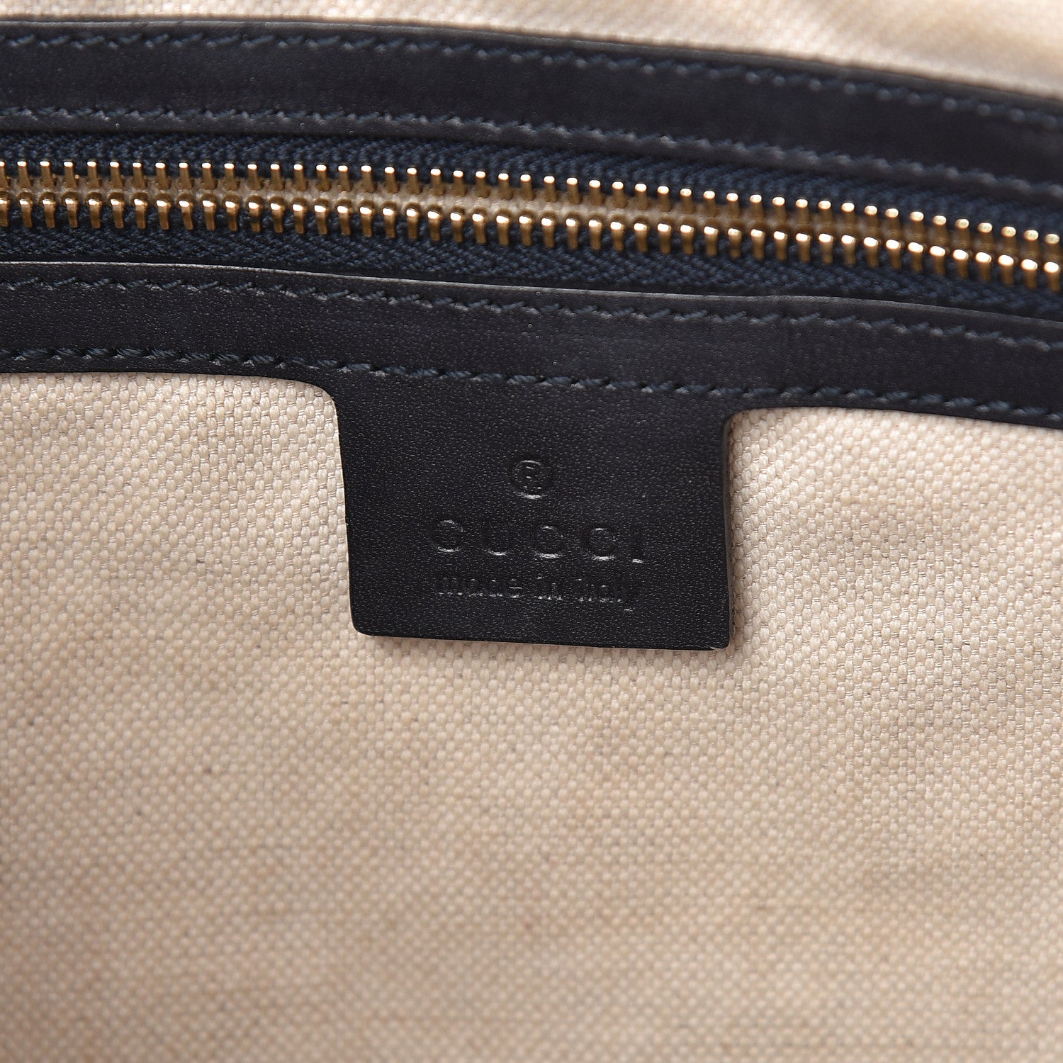 Gucci Monogram Vintage Web Medium Half Moon Hobo Navy 6 of 16