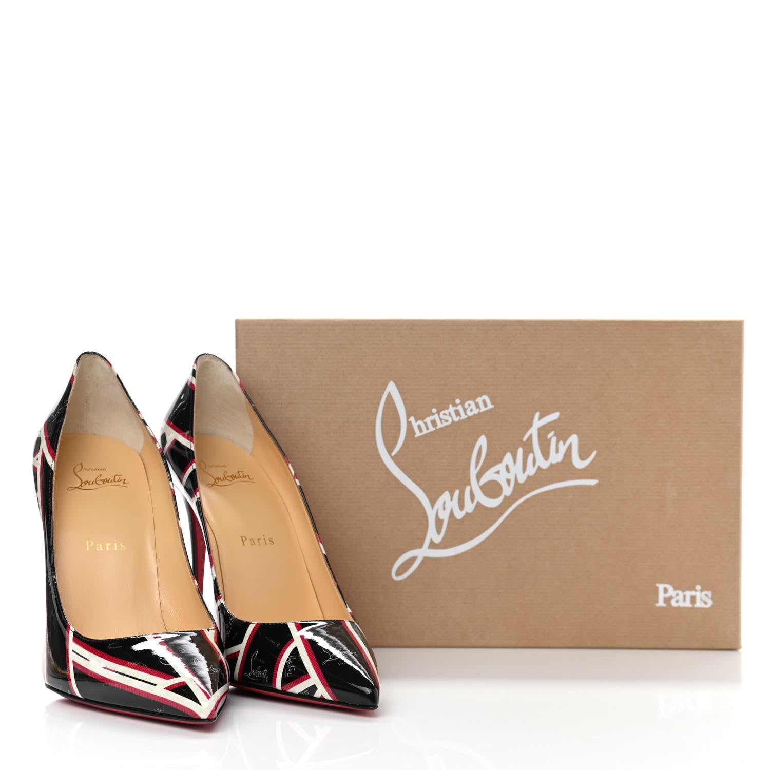 Christian Louboutin Patent Ribbon Kate 100 Pumps 39 Multicolor 9 of 9