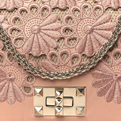 Valentino Garavani Nappa Lace Girello Flap Blush 7 of 9