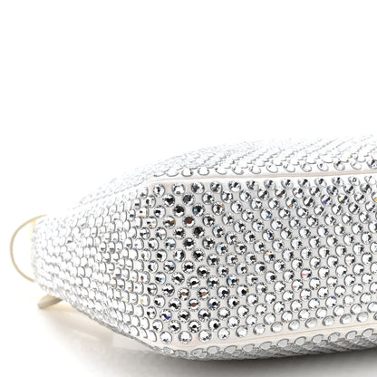 Prada Satin Crystal Mini Re-Edition 2000 Bag White 6 of 11