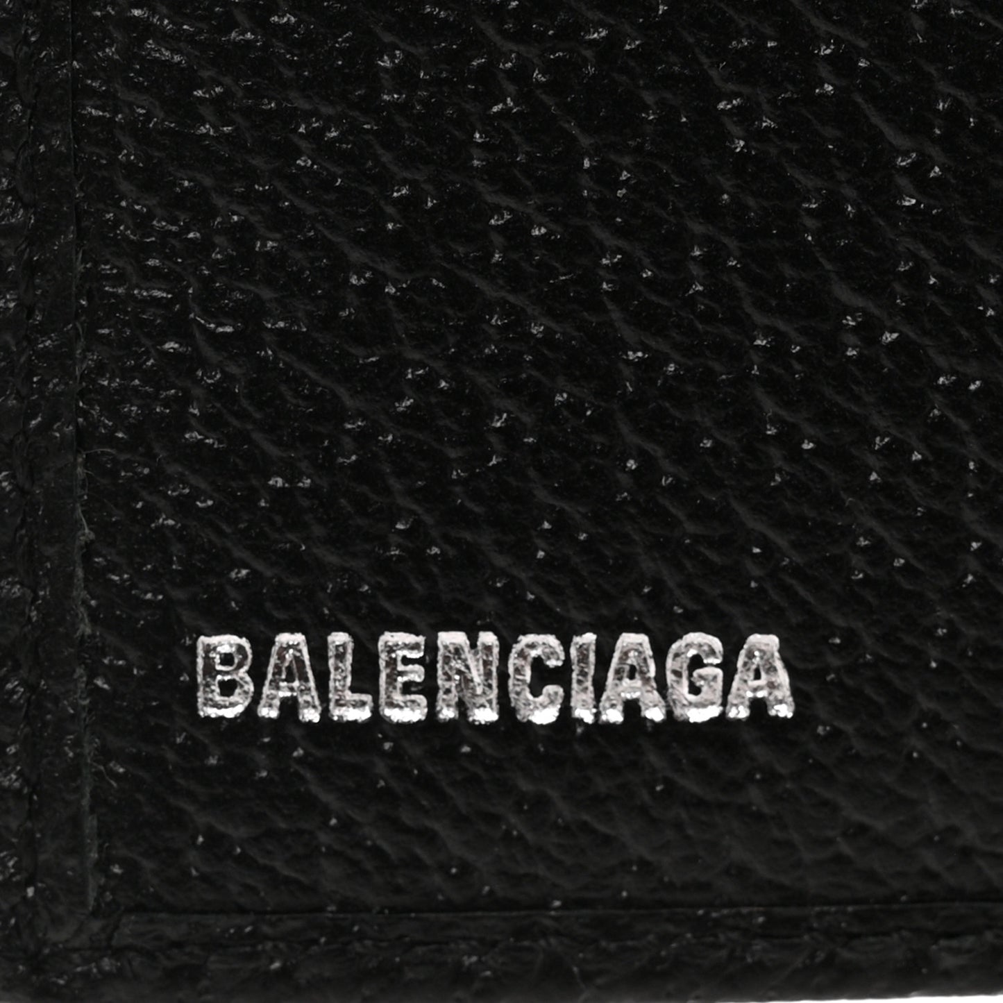 X BALENCIAGA Canvas BB Monogram Bi-Fold Wallet Black